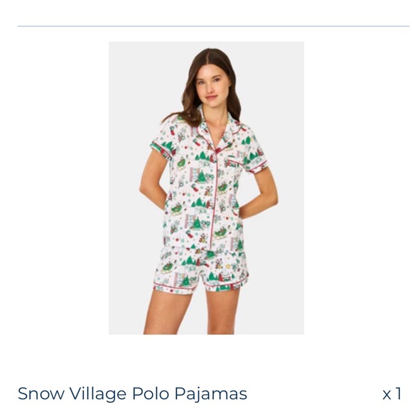Roller Rabbit Other - Roller Rabbit Snow Village Polo Pajamas - White and Green